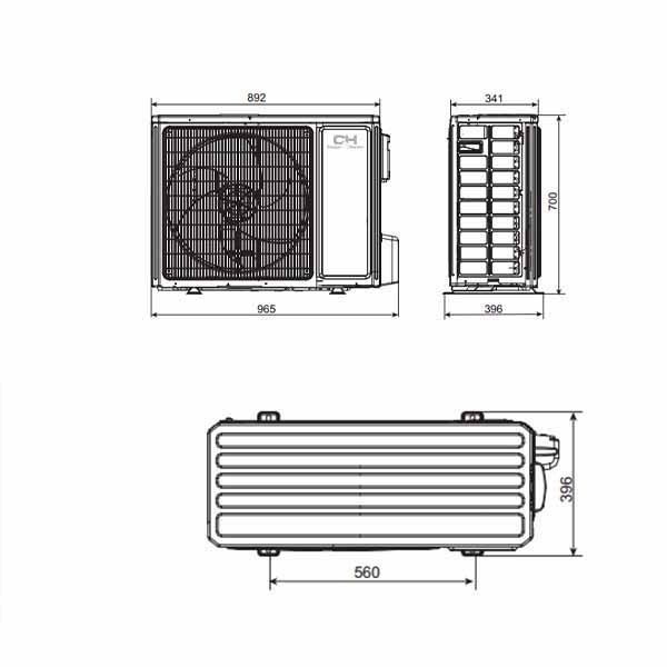 Oro kondicionierius/šilumos siurblys Cooper&Hunter SUPREME SILVER Inverter CH-S09FTXAM2S-SC (-30°C) - Image 7